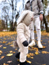 Knitted, wool jumpsuit for children "ZAĶIS" - beige